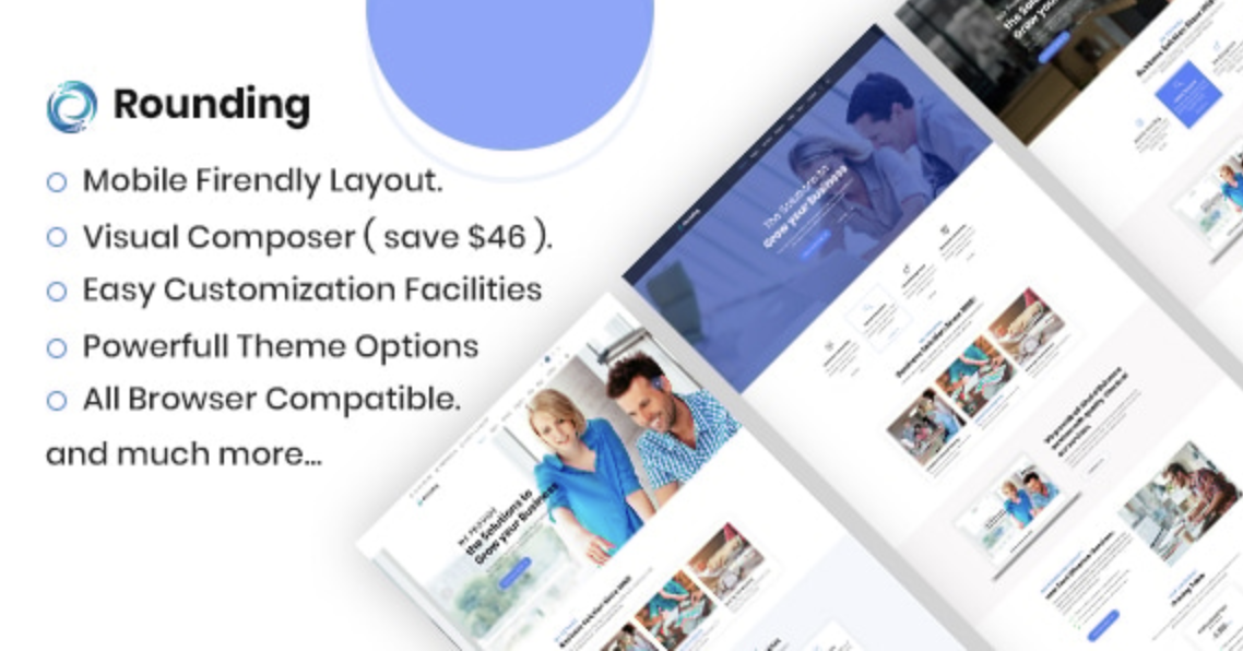 Rounding - Business WordPress Theme 1 Rounding WordPress Theme