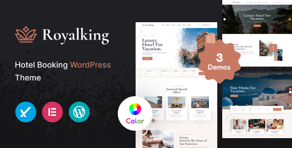 Royalking - Hotel Booking WordPress Theme 1 Royalking Hotel Booking WordPress Theme