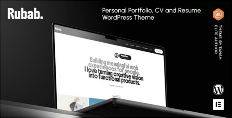 Rubab Personal Portfolio WordPress Theme