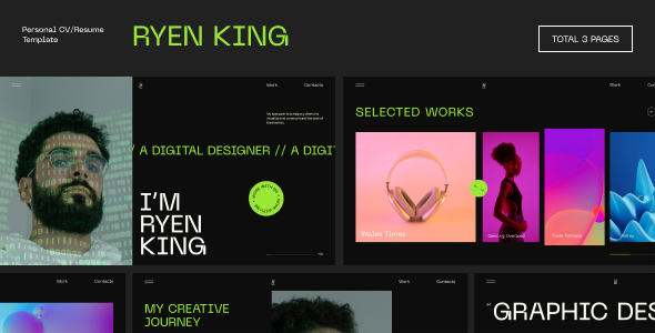 Ryen King - Personal CV/Resume WordPress Theme 1 Ryen King - Personal CV/Resume WordPress Theme