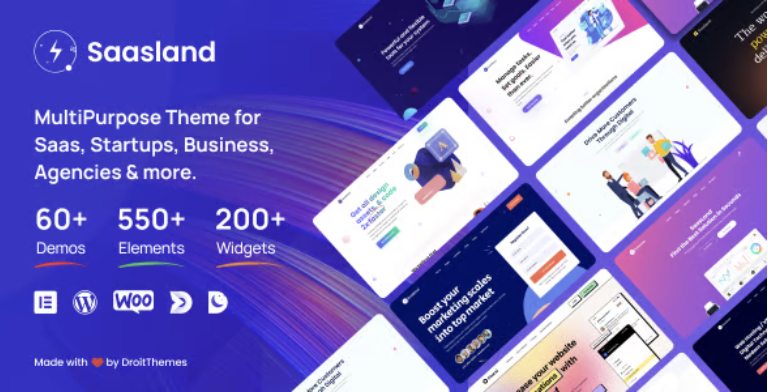 Saasland - Saas, Startup, Technology & IT Solutions WordPress Theme 1 Saasland WordPress Theme