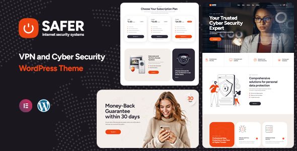 Safer - VPN Cyber Security and CCTV WordPress Theme 1 Safer VPN Cyber Security and CCTV WordPress Theme