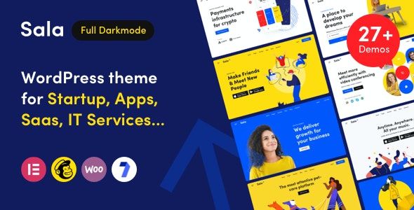 Sala – Startup & SaaS WordPress Theme 1 Sala – Startup & Saa S WordPress Theme