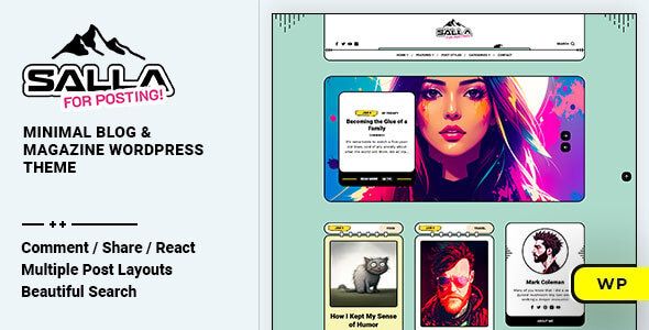 Salla – Personal Blog Magazine WordPress Theme 1 Salla – Personal Blog Magazine WordPress Theme
