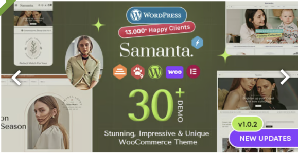 Samanta Multipurpose Woo Commerce WordPress Theme