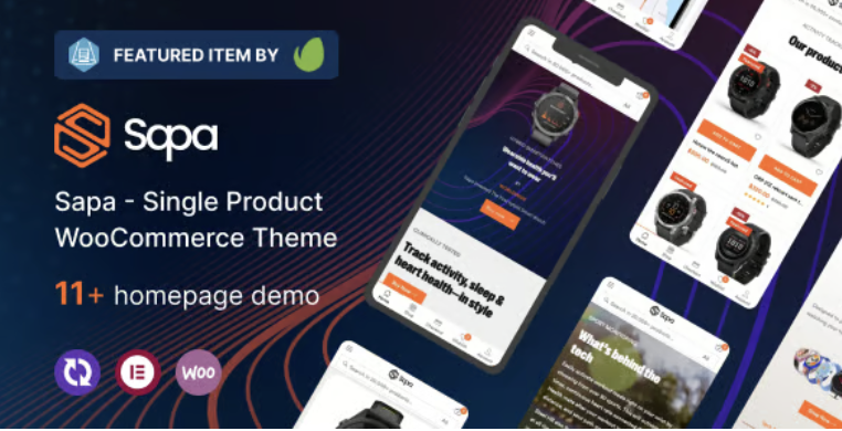 Sapa - Product Landing Page WooCommerce Theme 1 Sapa - Single Product WooCommerce Theme