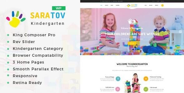 Saratov – Day Care Kindergarten School WordPress Theme 1 Saratov – Day Care Kindergarten School WordPress Theme