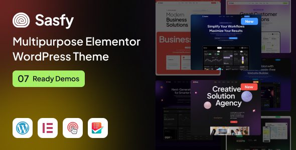 Sasfy - Multipurpose Elementor WordPress Theme 1 Sasfy Multipurpose Elementor WordPress Theme