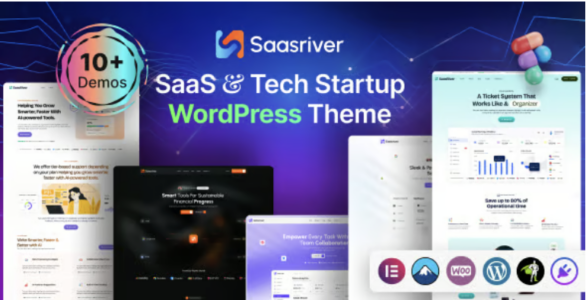 Sass River SaaS & Tech Startup WordPress Theme