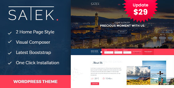 Satek : Resort and Hotel WordPress Theme 1 Satek Resort and Hotel WordPress Theme