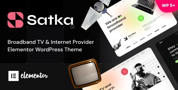 Satka – Satellite TV Internet Provider WordPress Theme 1 Satka – Satellite TV Internet Provider WordPress Theme