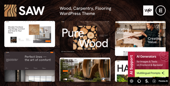 Saw - Wood/ Carpentry/ Flooring WordPress Theme 1 Saw - Wood/ Carpentry/ Flooring WordPress Theme