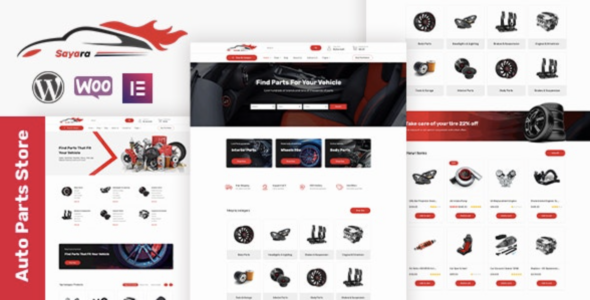 Sayara - Auto Parts Store Woo Commerce WordPress Theme