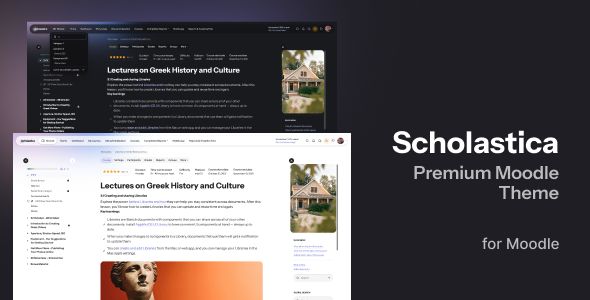 Scholastica - Premium Moodle Theme with Course Filter 1 Scholastica Premium Moodle Theme for Moodle