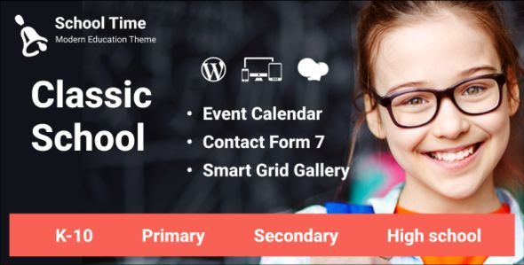 School Time – Modern Education WordPress Theme 1 School Time Modern Education WordPress Theme