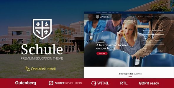 Schule – School Education WordPress Theme with LMS 1 Schule – School Education WordPress Theme