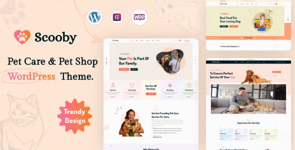 Scooby – Pet Care and Pet Shop WordPress Theme 1 Scooby – Pet Care and Pet Shop WordPress Theme