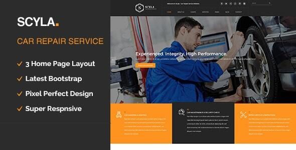 Scyla || Auto Mechanic & Car Repair WordPress Theme 1 Scyla WordPress Theme