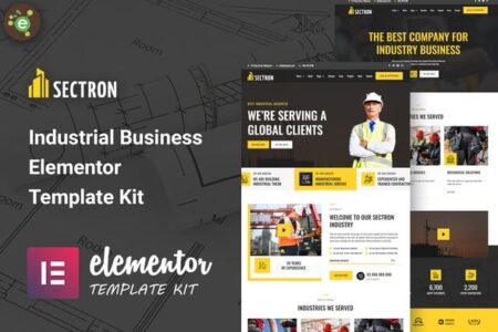 Sectron Industrial Business Elementor Template Kit