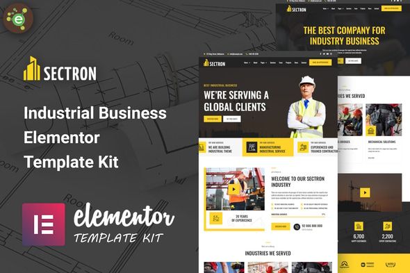 Sectron – Industrial Business Elementor Template Kit 1 Sectron Industrial Business Elementor Template Kit