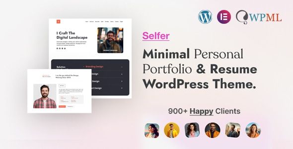 Selfer – Minimal Personal Portfolio WordPress Theme 1 Selfer Minimal Personal Portfolio & Resume WordPress Theme