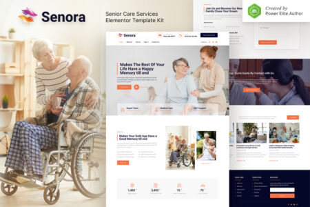 Senora Senior Care Services Elementor Template Kit