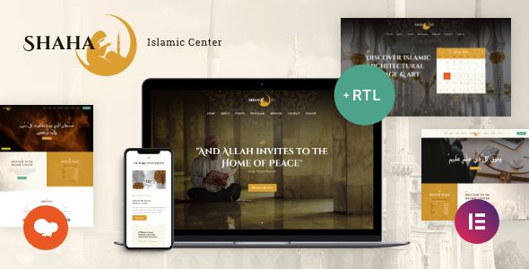 Shaha | Islamic Centre Mosque Theme + RTL 1 Shaha Islamic Center WordPress Theme