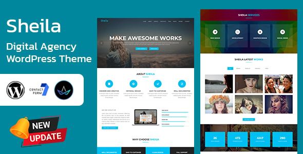 Sheila - Material Design Agency WordPress Theme 1 Sheila - Material Design Agency WordPress Theme