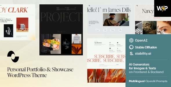 Showmax — Personal Portfolio & Showcase WordPress Theme 1 Showmax Personal Portfolio & Showcase WordPress Theme