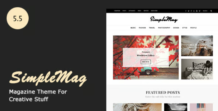 SimpleMag - Magazine theme for creative stuff 1 Simple Mag Magazine theme for creative stuff