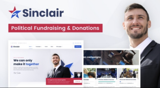 Sinclair – Political Fundraising & Donations WordPress Theme