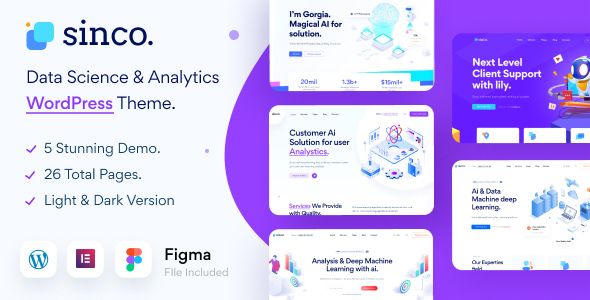 Sinco – Data Science WordPress Theme 1 Sinco Data Science WordPress Theme