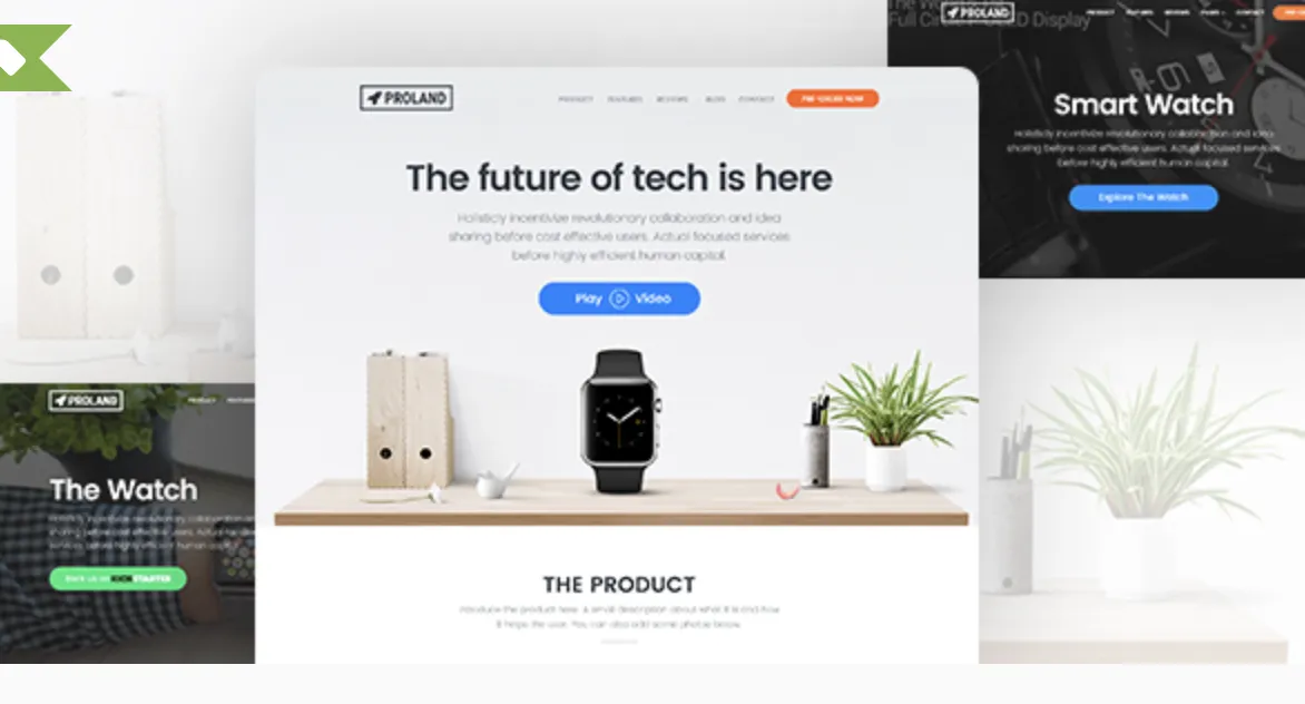 Single Product Landing Page WordPress Theme – Proland Pro 1 Proland Pro single product landing page WordPress theme