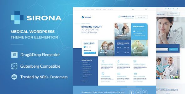 Sirona – Health Medical Clinic WordPress Theme 1 Sirona – Health Medical Clinic WordPress Theme