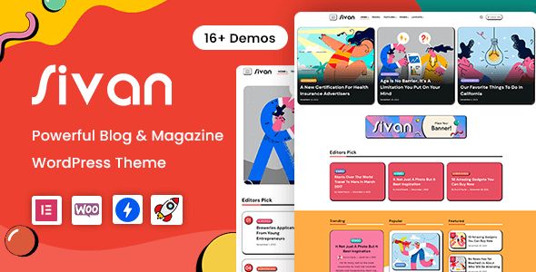 Sivan | Blog Magazine WordPress Theme 1 Sivan WordPress Blog Magazine Theme