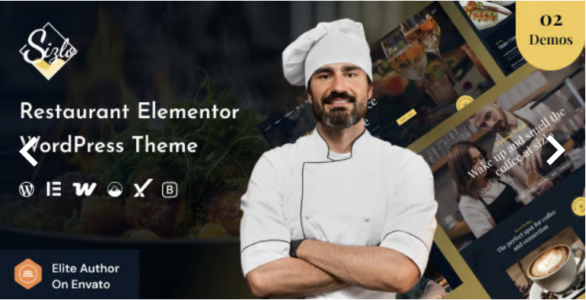 Sizlo Restaurant Elementor WordPress Theme