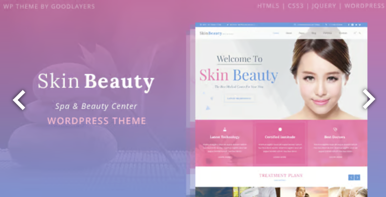 Skin Beauty - Spa WordPress 1 Skin Beauty Spa WordPress