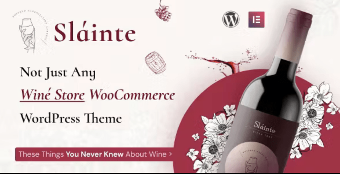 Slainte – Winery Wine Store WooCommerceTheme 1 Slainte Winery WordPress Theme
