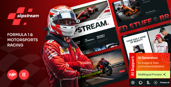 Slipstream - Formula 1 & Motorsports Racing WordPress Theme 1 Slipstream Formula 1 & Motorsports Racing WordPress Theme