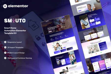 Smauto Smart Home Automation Elementor Template Kit