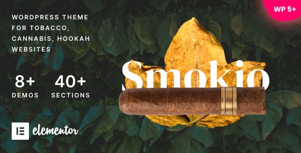 Smokio – Tobacco Store Hookah Bar WordPress Theme 1 Smokio – Tobacco Store Hookah Bar WordPress Theme