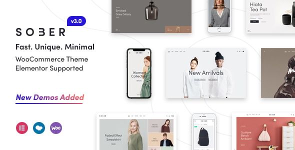 Sober - WooCommerce WordPress Theme 1 Sober Woo Commerce WordPress Theme