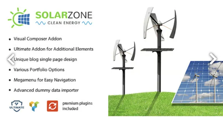 Solar Energy Pro – Wind & Power Company WordPress Theme 1 Solar Energy Pro WordPress Theme