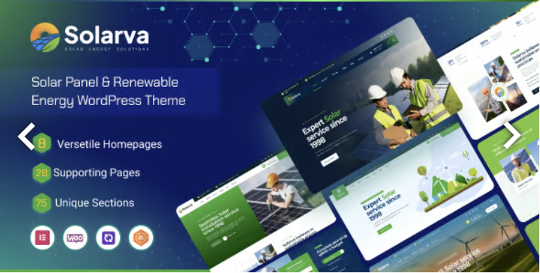 Solarva - Ecology & Solar Energy Theme 1 Solarva Ecology & Solar Energy Theme WordPress Theme