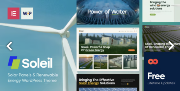 Soleil – Solar Panels Renewable Energy WordPress Theme