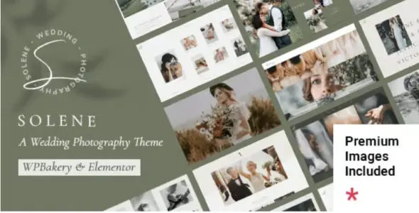 Solene Pro Wedding Photography WordPress Theme
