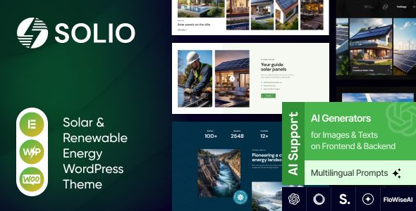 Solio - Green Power & Renewable Energy WordPress Theme 1 Solio Green Power & Renewable Energy WordPress Theme