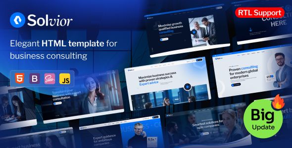 Solvior – Business Consulting HTML Template 1 Solvior Business Consulting HTML Template