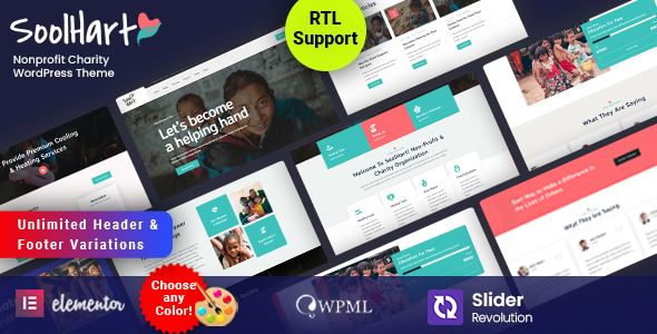Soolhart – Charity Nonprofit WordPress Theme 1 Soolhart – Charity Nonprofit WordPress Theme