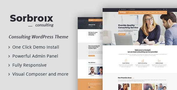 Sorbroix : Business Consulting WordPress Theme 1 Sorbroix consulting WordPress Theme